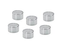 Imanes potentes ø 10 mm plateado - lote de 6