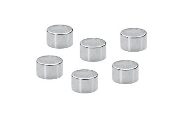 Imanes potentes ø 10 mm plateado - lote de 6