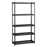 Industrial shelving Concepto - Metal shelves with edges