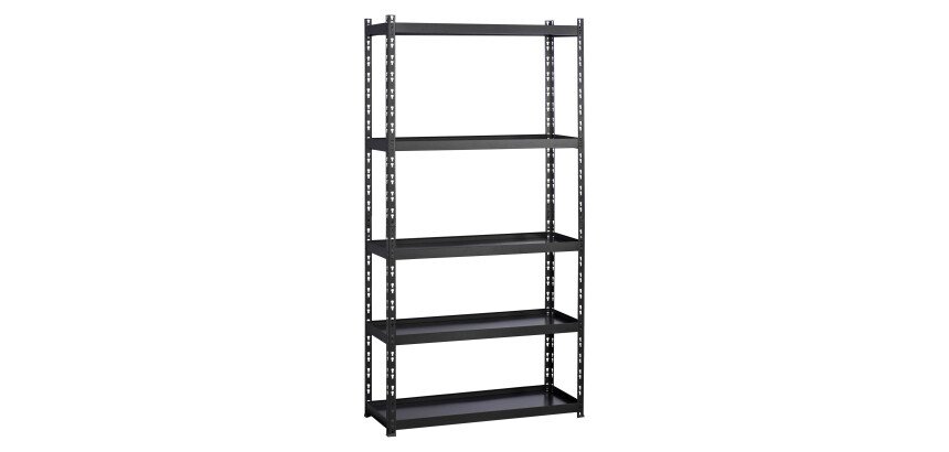 Rayonnage Combi H 192 cm - Tablettes métal avec rebords