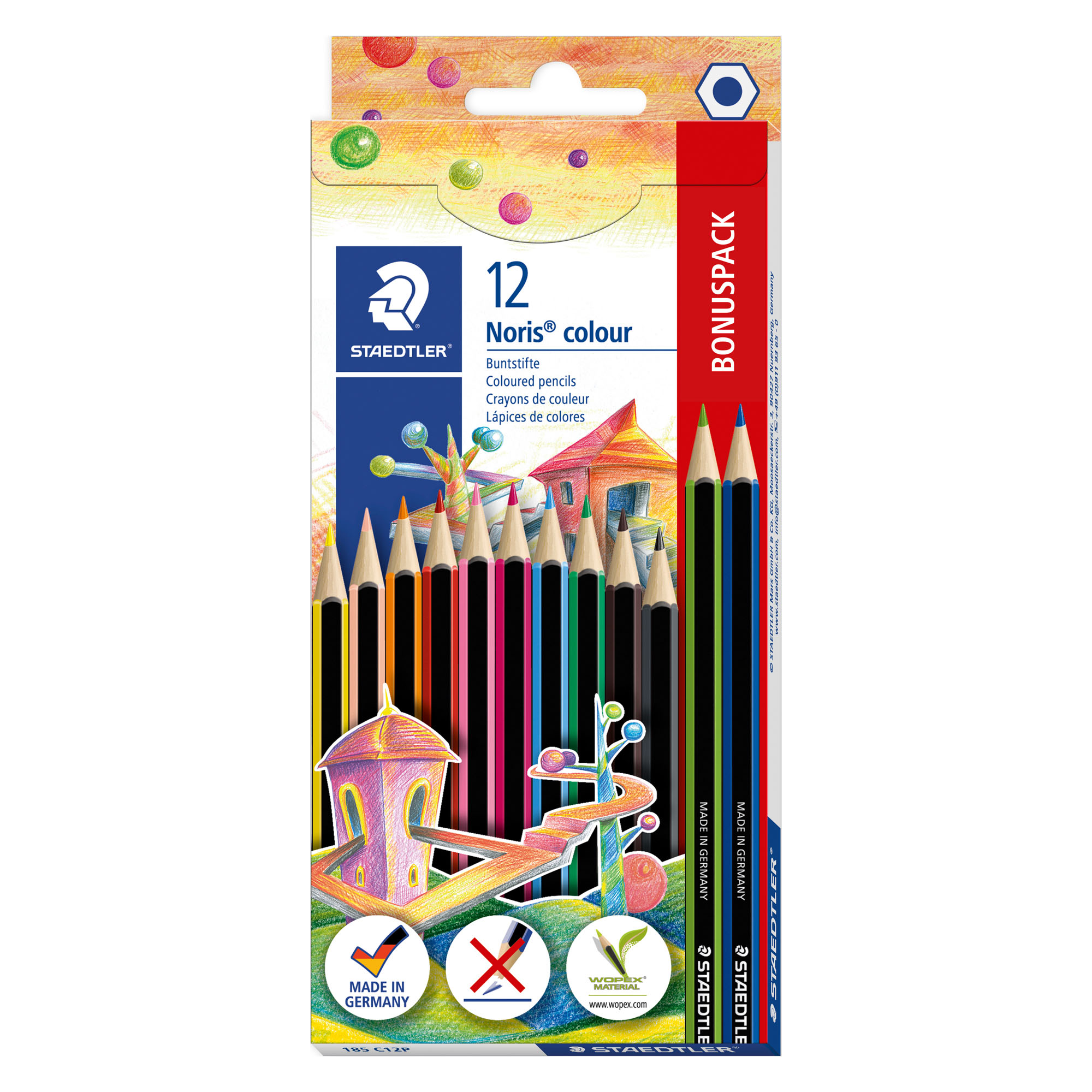 Crayons bois longueur 175mm - par 12