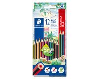 Pack of 10 Staedtler Noris® colour 185 colored pencils + 2 free