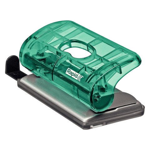 Perforadora Rapid FC5 10 hojas translúcida Verde