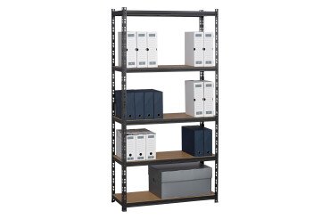 Rayonnages de bureau Concepto - Tablettes agglomérées sans rebords