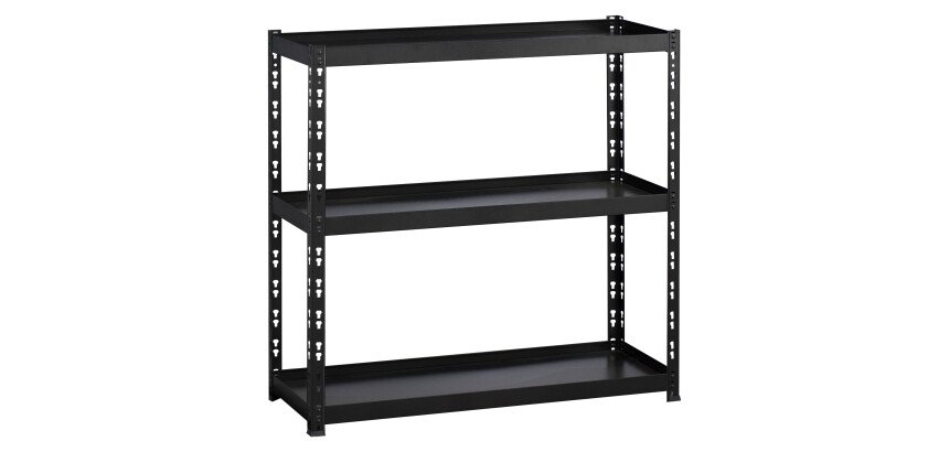 Rayonnage Combi H 97 cm - Tablettes métal avec rebords