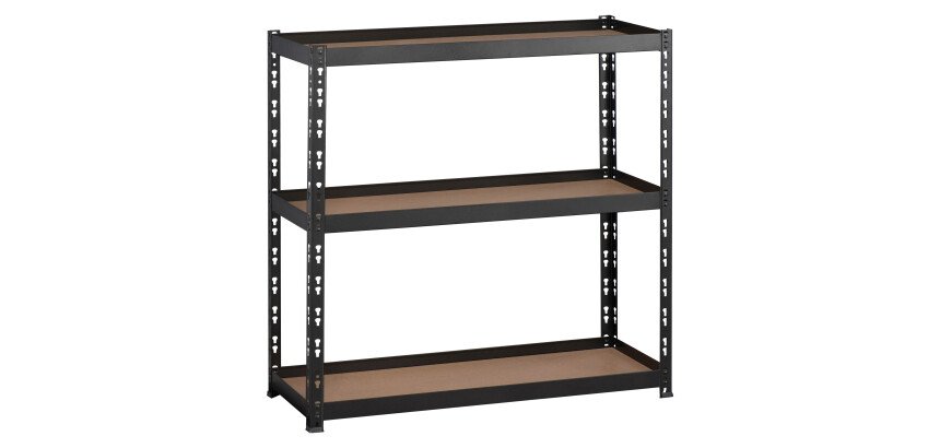 Rayonnage Combi H 97 cm - Tablettes agglomérées avec rebords