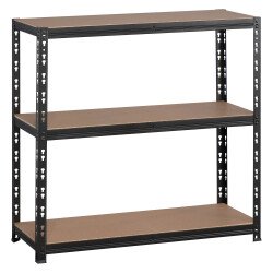 Rayonnage Combi H 97 cm - Tablettes agglomérées sans rebords