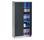 Armario de oficina metálico desmontable Unión Alt. 180 x An. 91,6 cm Gris Puerta Batiente Color 