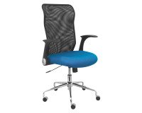 Silla de oficina Minaya Premium azul marino