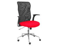 Silla de oficina Minaya Premium rojo