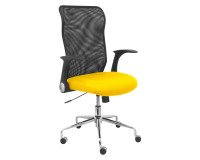 Silla de oficina Minaya Premium amarillo