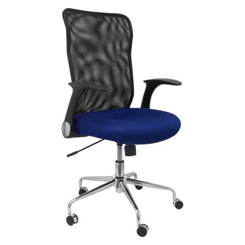 Silla de oficina Minaya azul