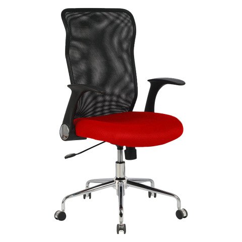 Silla de oficina Minaya rojo
