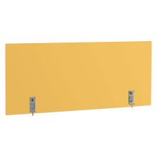 Office Desk Screen W 120 cm Mustard 