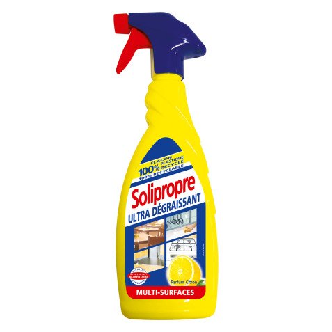 Spray Ultra dégraissant Citron Solipropre – Spray 650 ml