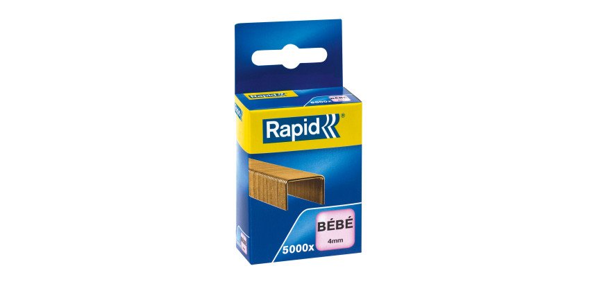 Agrafes Rapid bébé 8/4 cuivrée - Boîte de 5000