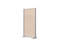 Scheidingswand B-Zen - Antibacterieel hout - L 81 x H 160 cm - Vaste voet