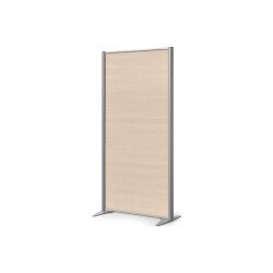 Scheidingswand B-Zen - Antibacterieel hout - L 81 x H 160 cm - Vaste voet