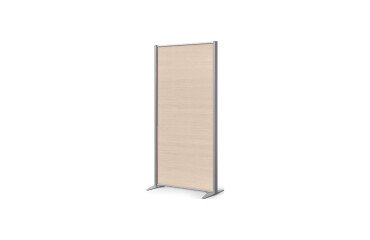 Trennwand B-Zen - antibakterielles Holz - B 81 x H 160 cm - Fester Standfuß