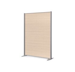 Trennwand B-Zen - antibakterielles Holz - B 122 x H 160 cm - Fester Standfuß