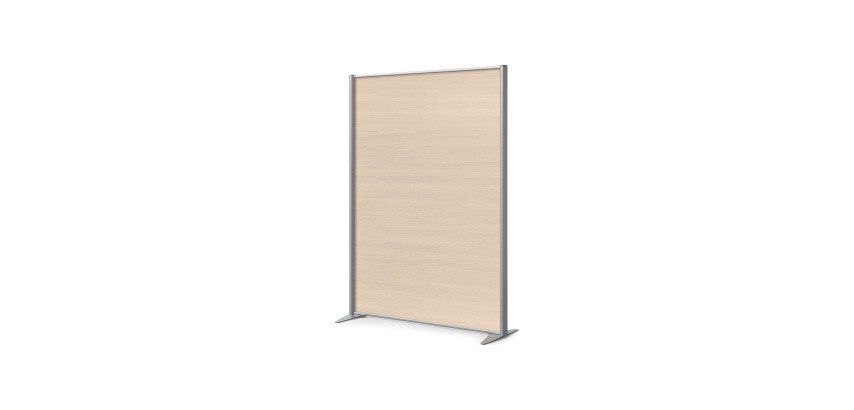 Cloison de séparation pleine B-Zen - L 122 x H 160 cm - Bois antibactérien