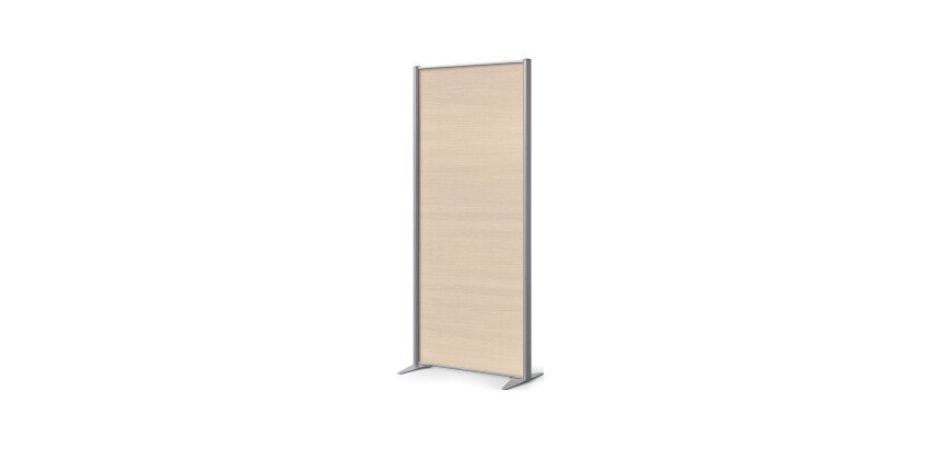 Cloison de séparation pleine B-Zen - L 81 x H 180 cm - Bois antibactérien