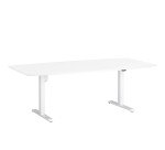 Table de réunion assis-debout à réglage électrique L 200 x P 100 cm - Nivo