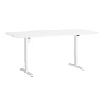 Table de réunion assis-debout à réglage électrique L 200 x P 100 cm - Nivo