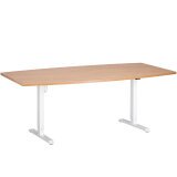 Zit/sta-vergadertafel Ergosup met elekrische regeling 200 x 100 cm