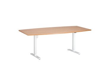 Table de réunion assis-debout à réglage électrique L200 x P100 cm Ergosup