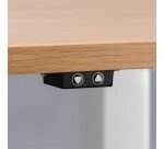 Table de réunion assis-debout à réglage électrique L 200 x P 100 cm - Nivo