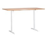 Table de réunion assis-debout à réglage électrique L 200 x P 100 cm - Nivo
