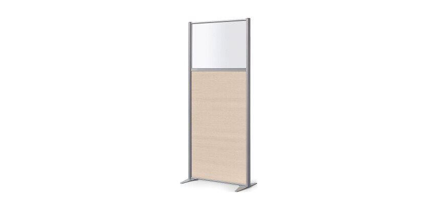 Cloison semi-vitrée B-Zen bois L 81, H 180 cm
