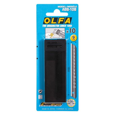 Black blade for cutter Olfa ABB-10B - sleeve of 10