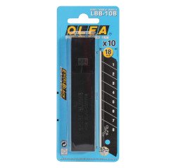 Cuchilla de Cúter negra Olfa LBB-10B - Estuche de 10