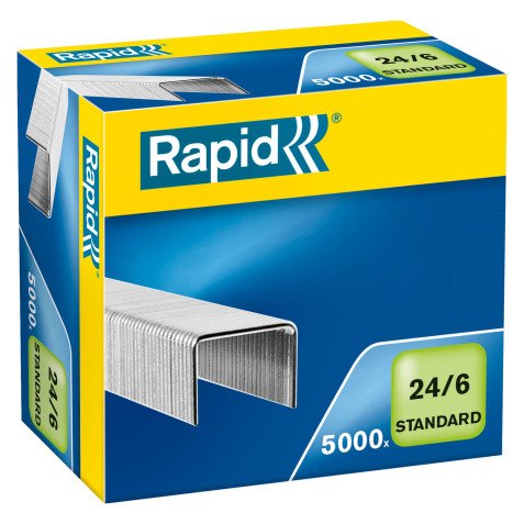 Staples Rapid Standard 24/6 - box of 5000