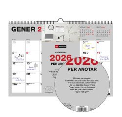 Calendario de Pared A4 Catalán Miquelrius