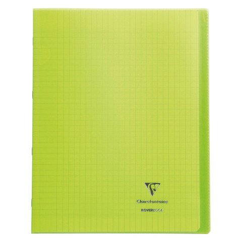 Cuaderno Koverbook Clairefontaine 24 x 32 cm cuadros grandes 96 páginas verde