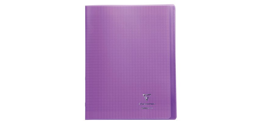 Cahier piqué Koverbook Clairefontaine - 24 x 32 cm - grands carreaux - 96 pages