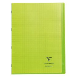 Cahier piqué Koverbook Clairefontaine - A4 21 x 29,7 cm - grands carreaux - 96 pages
