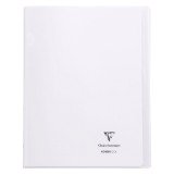 Cahier Koverbook Clairefontaine 24 x 32 cm grand carreaux 96 pages - incolore