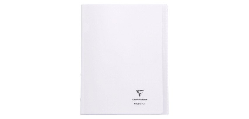 Cahier Koverbook Clairefontaine 24 x 32 cm grand carreaux 96 pages