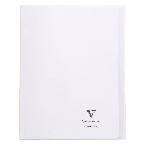Cuaderno Koverbook Clairefontaine 24 x 32 cm cuadros grandes 96 páginas incoloro