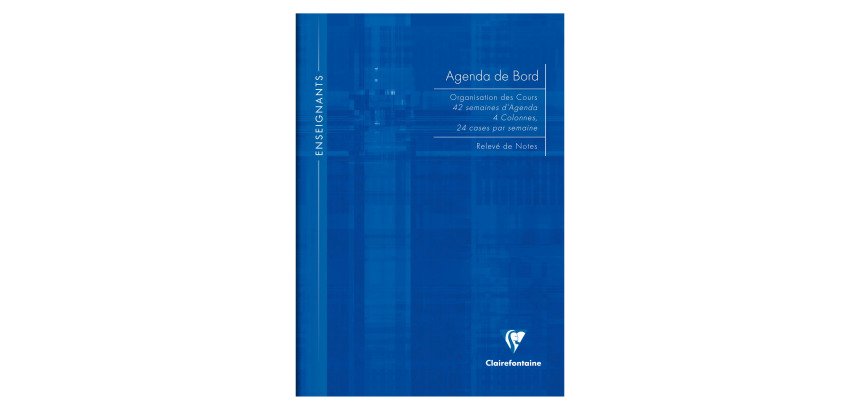 Agenda de bord broché Clairefontaine A4 21 x 29,7 cm - 144 pages