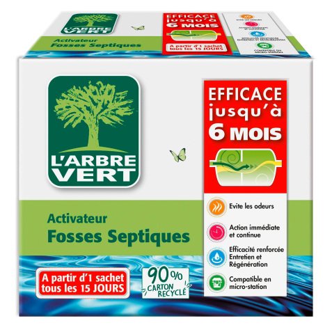 Activateur biologique pour fosses septiques L’Arbre Vert – 420 g