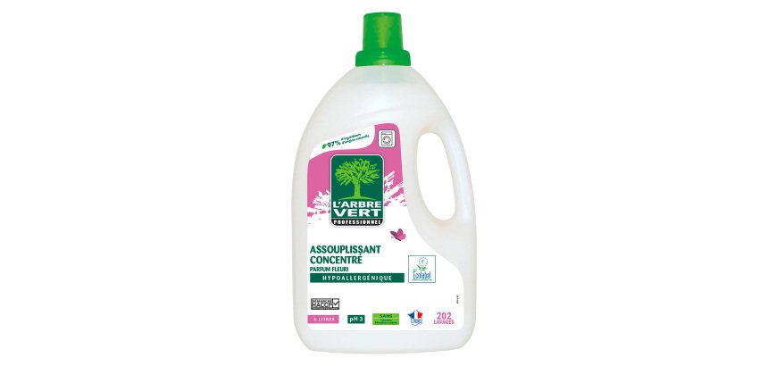 Assouplissant L’Arbre Vert concentré - 202 lavages - Bidon de 3 L
