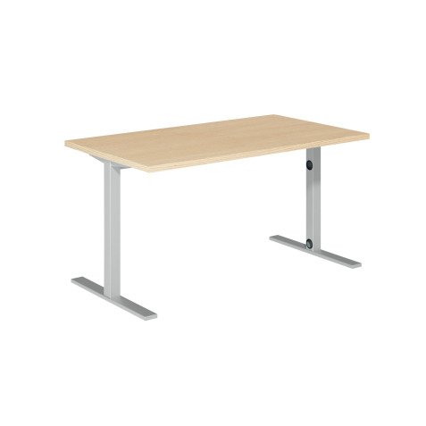 Bureau droit piètement métal Optyma