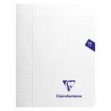 Cahier piqué Clairefontaine Mimesys 17 x 22 cm grands carreaux 96 pages incolore