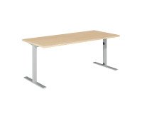 Straight desk metal base Optyma