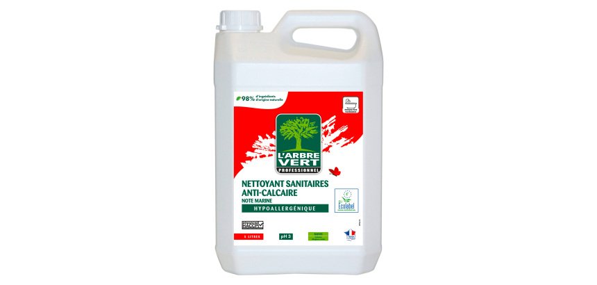Nettoyant anticalcaire sanitaire L’Arbre Vert professionnel – Bidon de 5 L